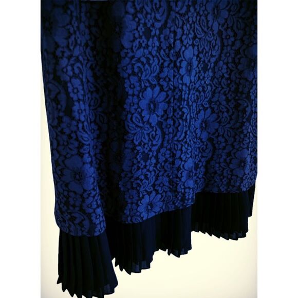 Nanette Lepore Navy & Black Dress EUC 14 - Picture 5 of 6